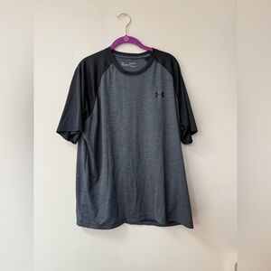 Under Armour Men's Charcoal and Black Tee